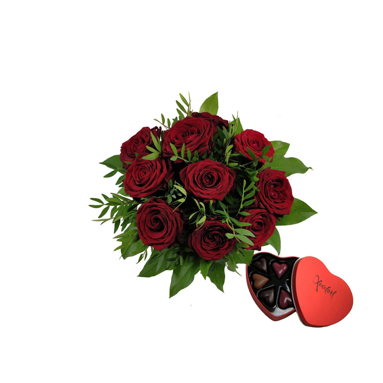 Buket m/ chokolade-Buket-e-BLOMST.dk