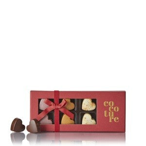 Fyldte chokoladehjerter 8 stk.