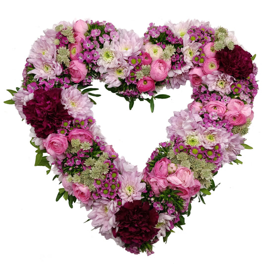 Blomsterhjerte - Pink